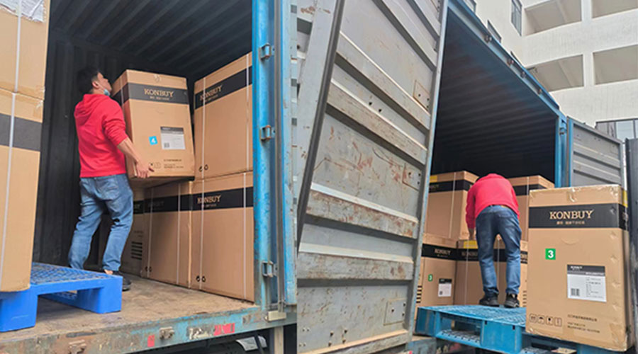 整裝待發(fā)！客戶50臺(tái)衣物烘干機(jī)裝柜完畢