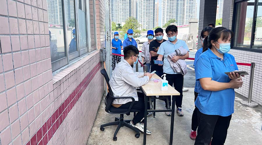 迅速防疫！金環(huán)電器積極配合醫(yī)護(hù)人員上門測(cè)核酸！