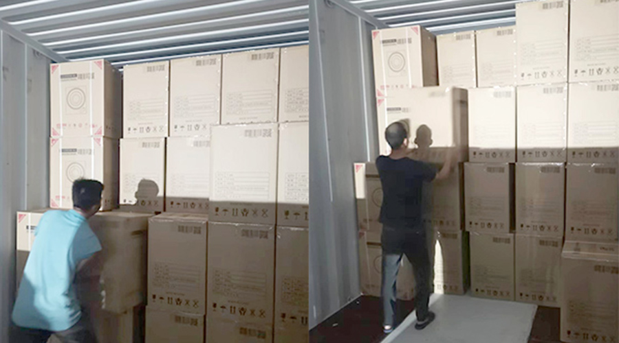 裝柜日常！日本客戶Sentern滾筒干衣機(jī)順利出貨