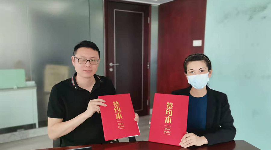 祝賀！金環(huán)電器與寧波某品牌電商客戶再次合作，簽約成功！