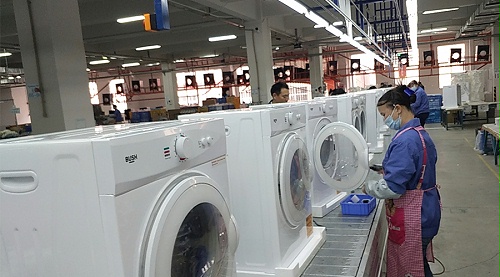 年底繁忙！金環(huán)電器全力保障英國Argos客戶滾筒干衣機生產(chǎn)